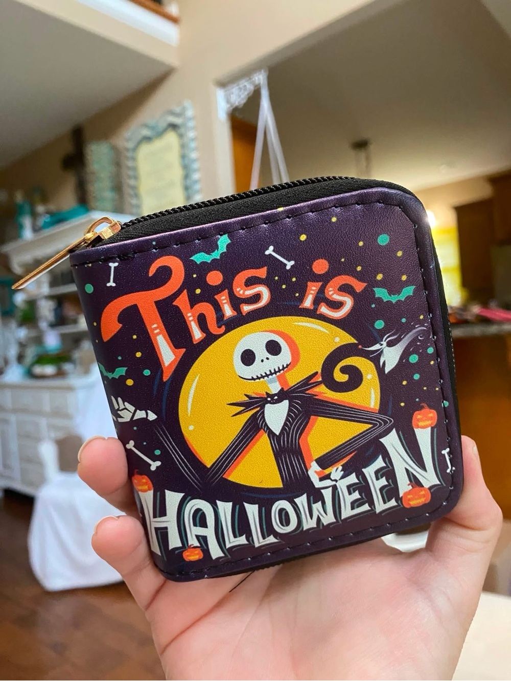 Halloween NBC Zip Wallet - Black